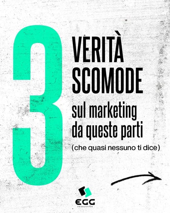 Un post del profilo Instagram di Egg Production: 3 verità scomode sul marketing da queste parti